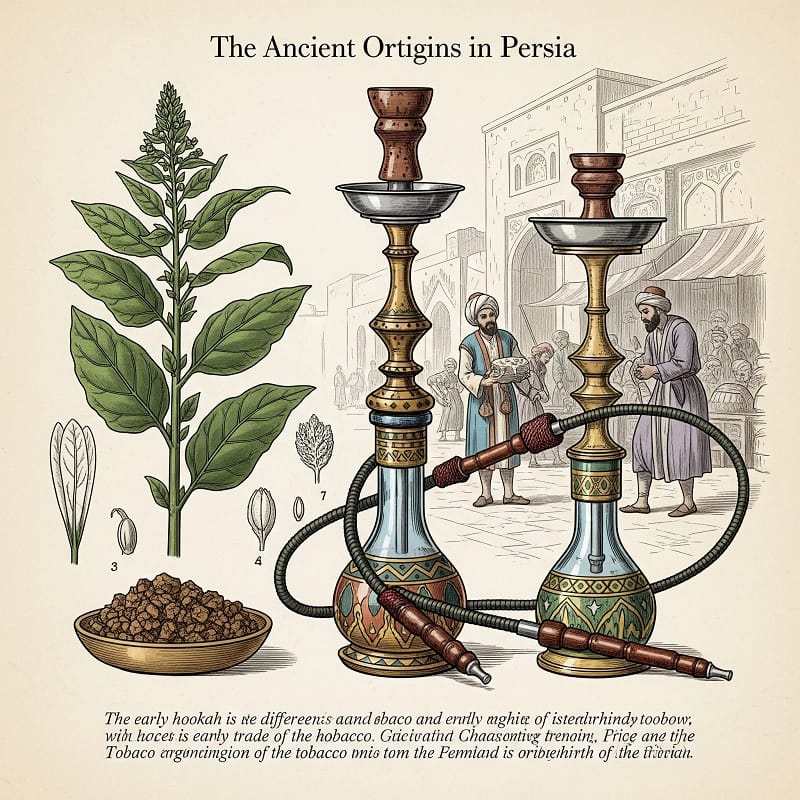 قلیان از کجا امده - تاریخچه قلیان