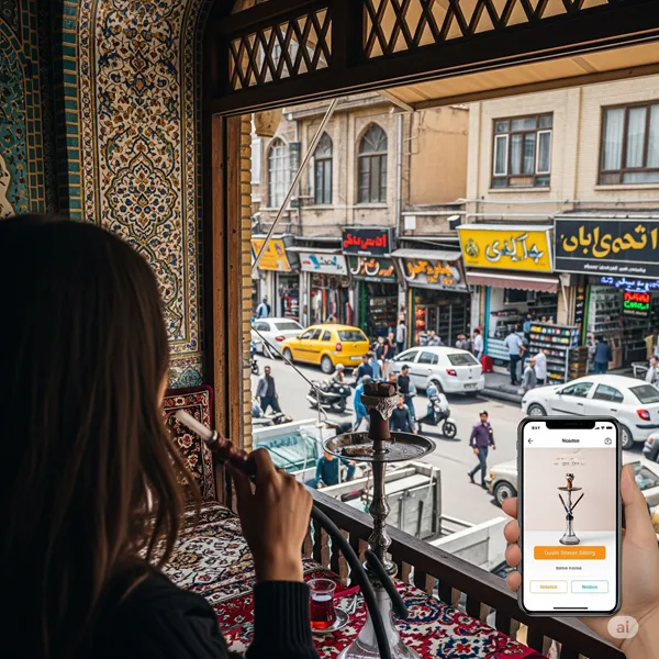 قلیون در محل